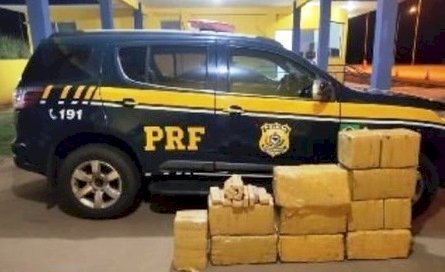 Carro é apreendido com 271 kg de maconha na BR-163 e motorista foge em MS