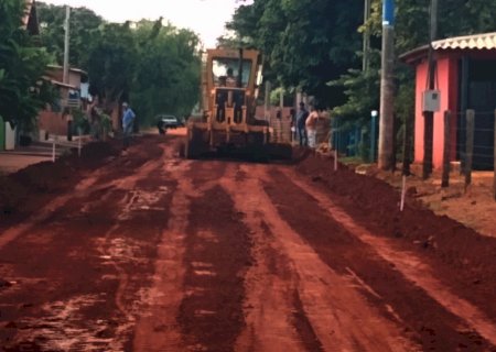 Batayporã: Obras de pavimentação e drenagem nas vilas Militar e Atílio Monteiro da Rocha segue ritmo normal