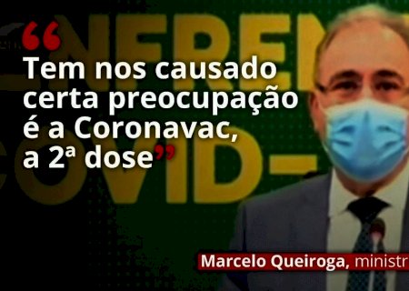 Ministro da Saúde admite 'dificuldade' no fornecimento de vacinas para 2ª dose da CoronaVac