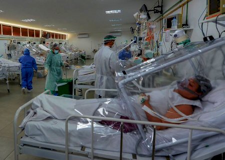 Com 34 pacientes além da capacidade, MS tem superlotação de 105% nas UTIs Covid-19