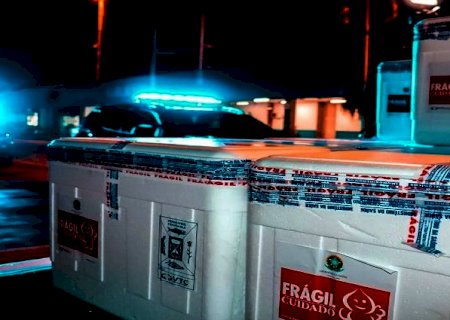 Secretaria de Estado de Saúde recebe 45.630 doses de vacina contra a Covid-19 nesta quarta-feira