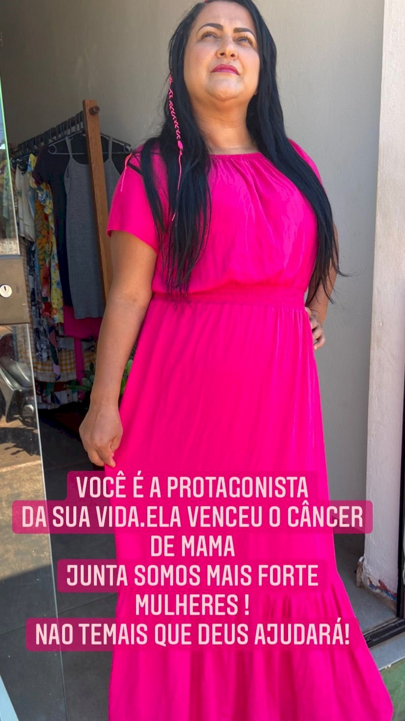 Moradora de Batayporã grava vídeo sobre a cura do câncer de mama e incentiva mulheres a fazerem a automassagem