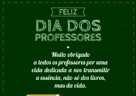 Parabéns aos mestres que seguem a transformar o mundo com a melhor arma possível: a educação! Feliz Dia dos Professores!