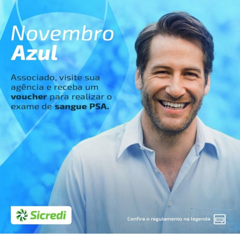 Novembro azul - Associados da Sicredi em Batayporã terá voucher para realizar exames de sangue PSA