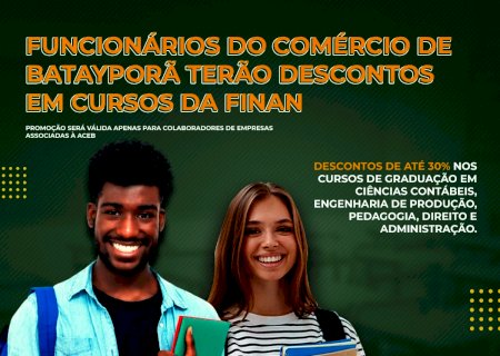 FINAN fecha Convênio com a ACEB - Associação Comercial e Empresarial de Batayporã⠀