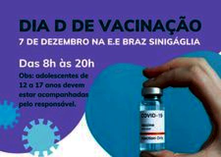 Dia D de vacinação terá atendimento das 8h às 20h nesta terça (07) em Batayporã