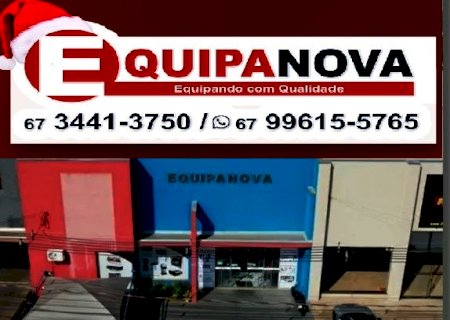 Mensagem da Equipanova: Loja especializada no fornecimento de máquinas, equipamentos de refrigeração e instalações comerciais