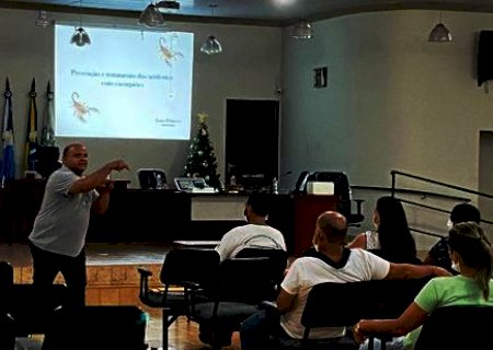 Batayporã: Secretaria de Saúde e Civitox promovem capacitação para enfrentamento de escorpiões