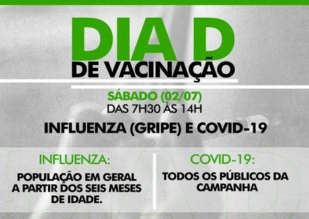 Sábado tem Dia D de vacinação contra influenza e covid-19 em Batayporã