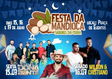 Ivinhema - Festa da mandioca acontece neste final de semana.