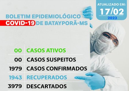 Atualização Boletim Epidemiológico COVID-19 dia 17-02-2023