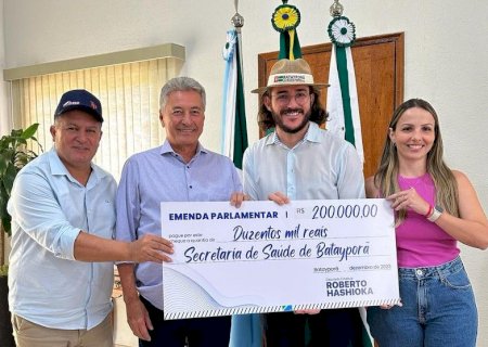 Batayporã recebe emenda de R$ 200 mil de Hashioka para compra de ambulância