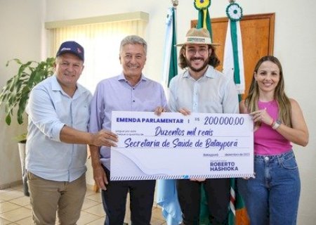 Prefeitura de Batayporã recebe emenda parlamentar de R$ 200 mil para Saúde
