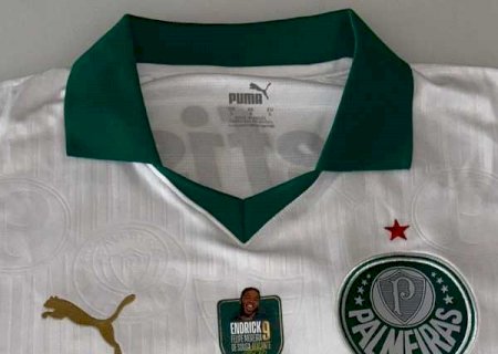 Endrick presenteará mais de 300 funcionários do Palmeiras com camisa especial de despedida