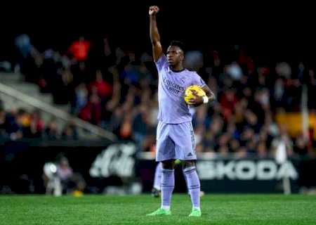 Vini Jr reage a prisão de torcedores do Valencia: "Que outros racistas tenham medo"