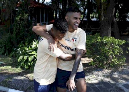 Marcos Antônio reencontra Rodrigo Nestor e diz que tem relação antiga com o São Paulo