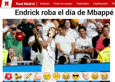 'Endrick rouba o dia de Mbappé': jornais destacam estreia no Real Madrid