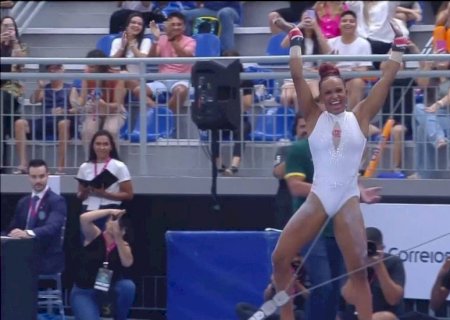 Rebeca Andrade brilha nas barras assimétricas e conquista título no Brasileiro de Ginástica Artística