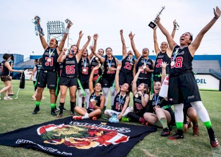 Com apoio do Governo de MS, Cobrarés conquista bicampeonato da Copa do Brasil de Flag Football Feminino