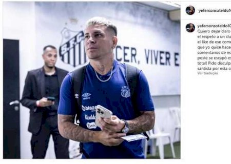 Soteldo pede desculpa por curtida em comentário provocativo ao Santos: 'Uma confusão total'