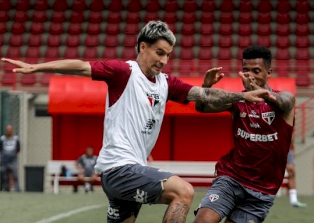 São Paulo faz coletivo visando o Brasileirão e Rodriguinho participa de parte das atividades