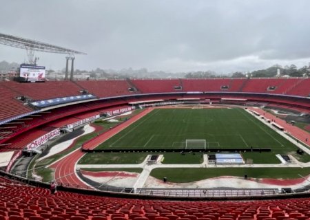 São Paulo começa a instalar o letreiro no MorumBis