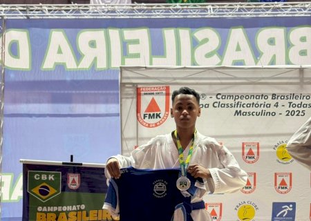 Atleta de Batayporã conquista vice-campeonato brasileiro de Karatê em Uberlândia