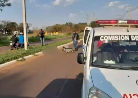 Motociclista brasileiro morre ao colidir contra poste na fronteira