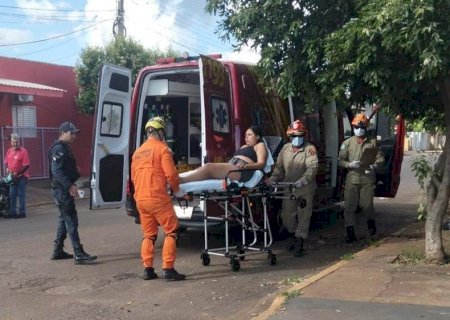 Motociclista fica ferida após colisão traseira em Nova Andradina