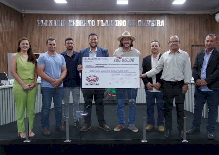 Câmara Municipal de Batayporã realiza a maior devolução de duodécimo da história: R$ 796.967,98