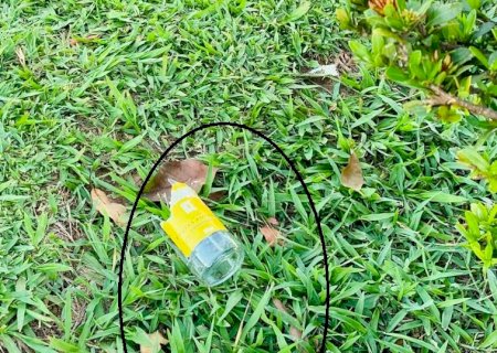 Moradora reclama de vândalos que jogam garrafas quebradas em praça de Taquarussu