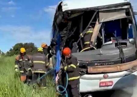 Morre 2ª vítima socorrida de ônibus que colidiu em carreta parada na BR-267