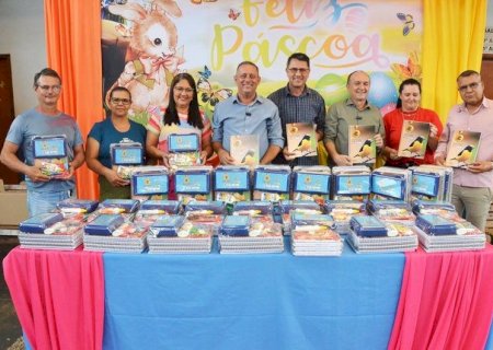 Prefeitura de Taquarussu realiza entrega de 610 kits escolares na rede municipal