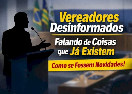 Vereadores discursam sobre temas antigos como se fossem novidades no município
