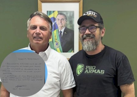 Michele divulga bilhete de Bolsonaro anunciando Pollon como candidato ao Senado