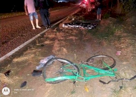 Ciclista de 39 anos morre após ser atropelado por carro na MS-141