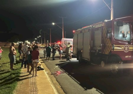 Motociclista ferido em acidente grave permanece na UTI do Hospital Regional de Nova Andradina em estado crítico