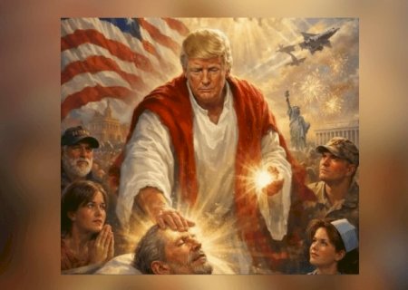 Trump publica foto de si mesmo como Jesus e apaga postagem após críticas  - SBT News