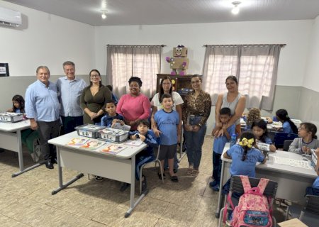 Educação inovadora: Hashioka entrega kits de robótica para escola municipal de Batayporã