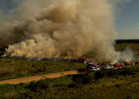Para conservar e proteger biomas, Governo de MS realiza técnica de queima prescrita em parque estadual