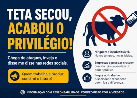 Quando a “teta seca”, aparecem os ataques e a revolta dos que perderam privilégios