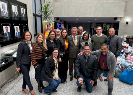Solidariedade que transforma: Gabinete de Hashioka na Alems arrecada 1.246 peças durante campanha “Seu Abraço Aquece”