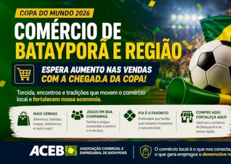 Copa do Mundo 2026 deve impulsionar vendas em Batayporã e região, avalia ACEB