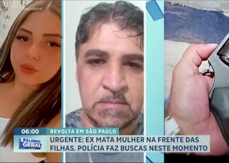Homem mata ex-companheira a tiros na frente das filhas