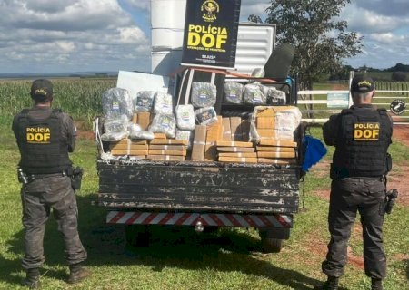DOF apreende mais de meia tonelada de drogas escondidas em mudanças em Ms