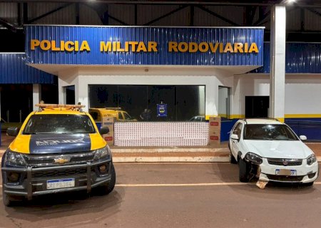 Polícia apreende 1.750 pacotes de cigarros após perseguição na MS-276