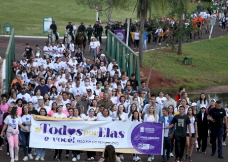 Com apoio da ALEMS, 3ª Caminhada #TodosPorElas mobiliza sociedade contra o feminicídio