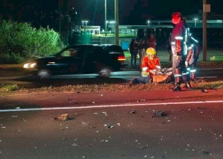 Motociclista morre na BR-163; motorista foge após abandonar caminhonete