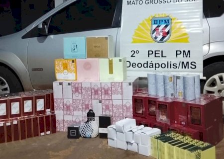 Polícia apreende carga de perfumes avaliada em R$ 100 mil