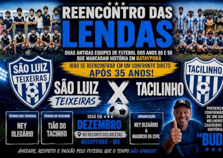 Reencontro das Lendas: Amigos da Fazenda São Luiz vão reviver história do futebol após 35 anos em Batayporã